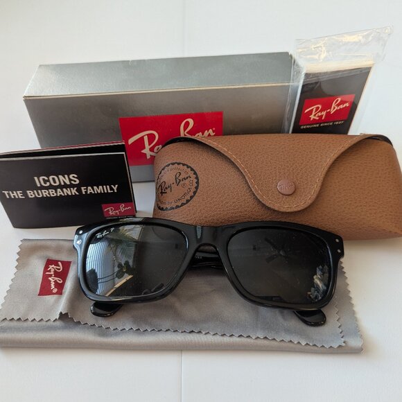 EUC Ray-Ban Mr. Burbank RB2283 Black - Picture 1 of 4